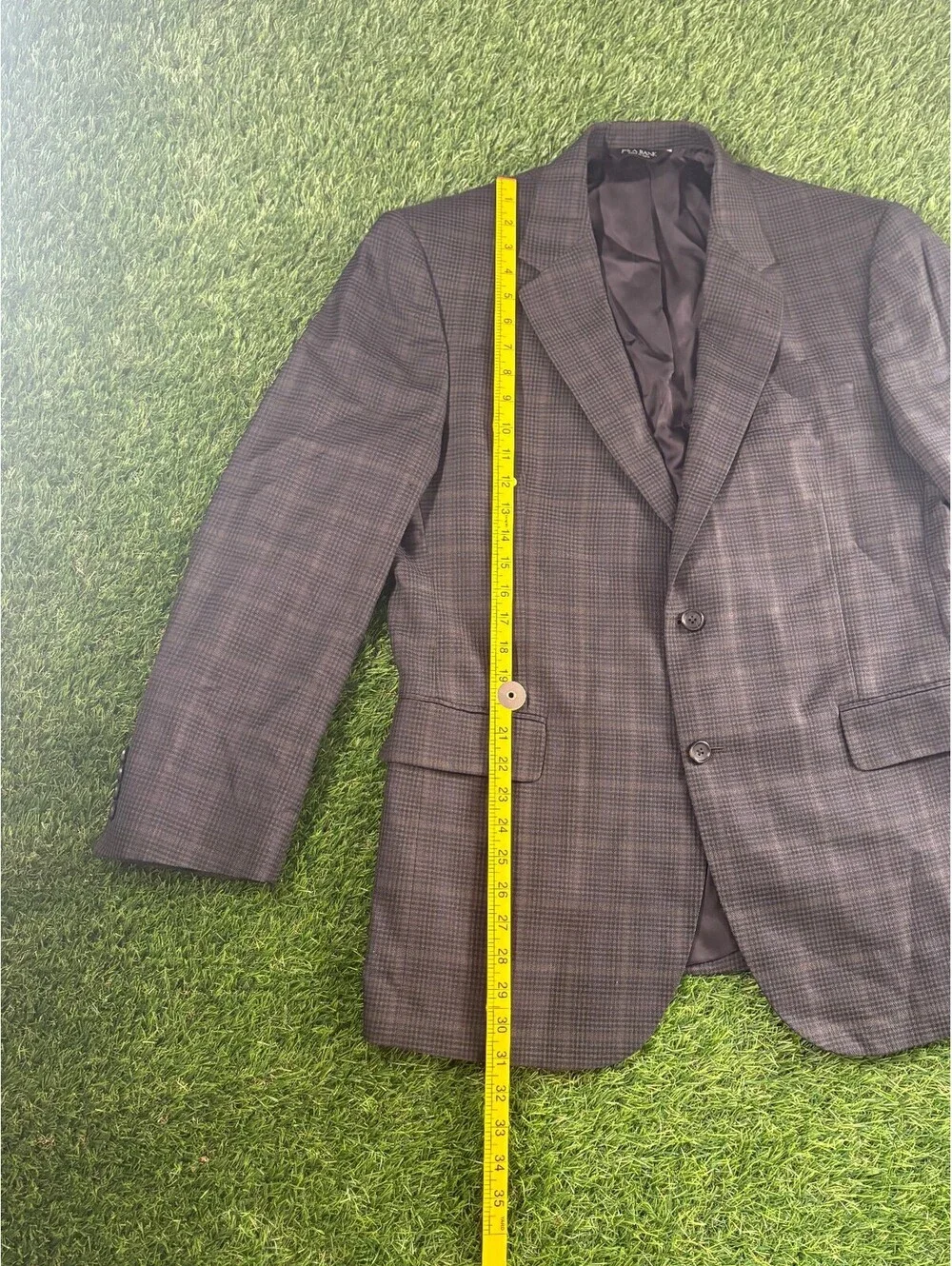 Jos. A. Bank Men's Brown Plaid Sport Coat Blazer Size 42R